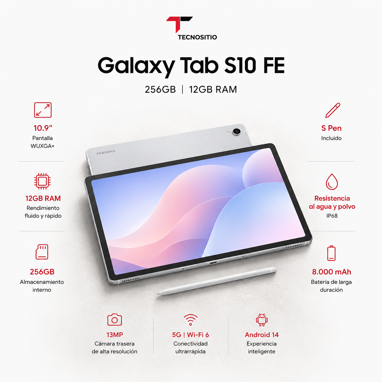 Tablet Galaxy Tab S10 FE 256/12GB