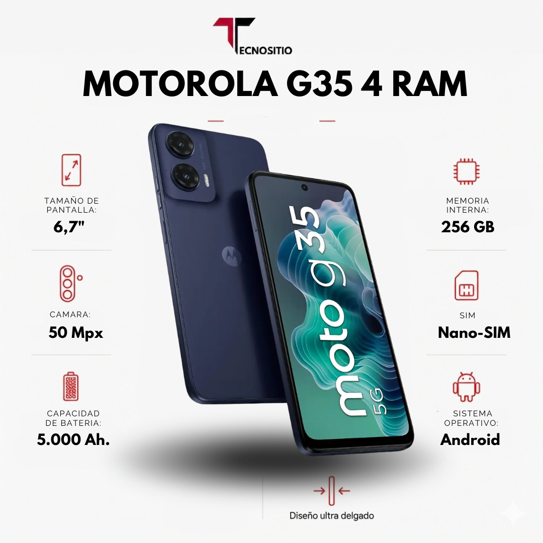 MOTO G35 4/256GB ( +CARGADOR)