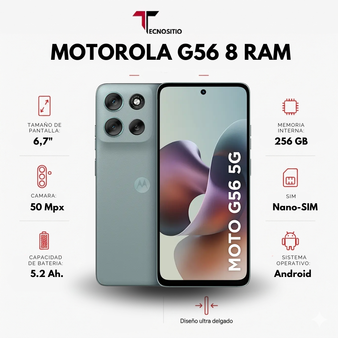 MOTO G56 256GB (SIN CARGADOR)