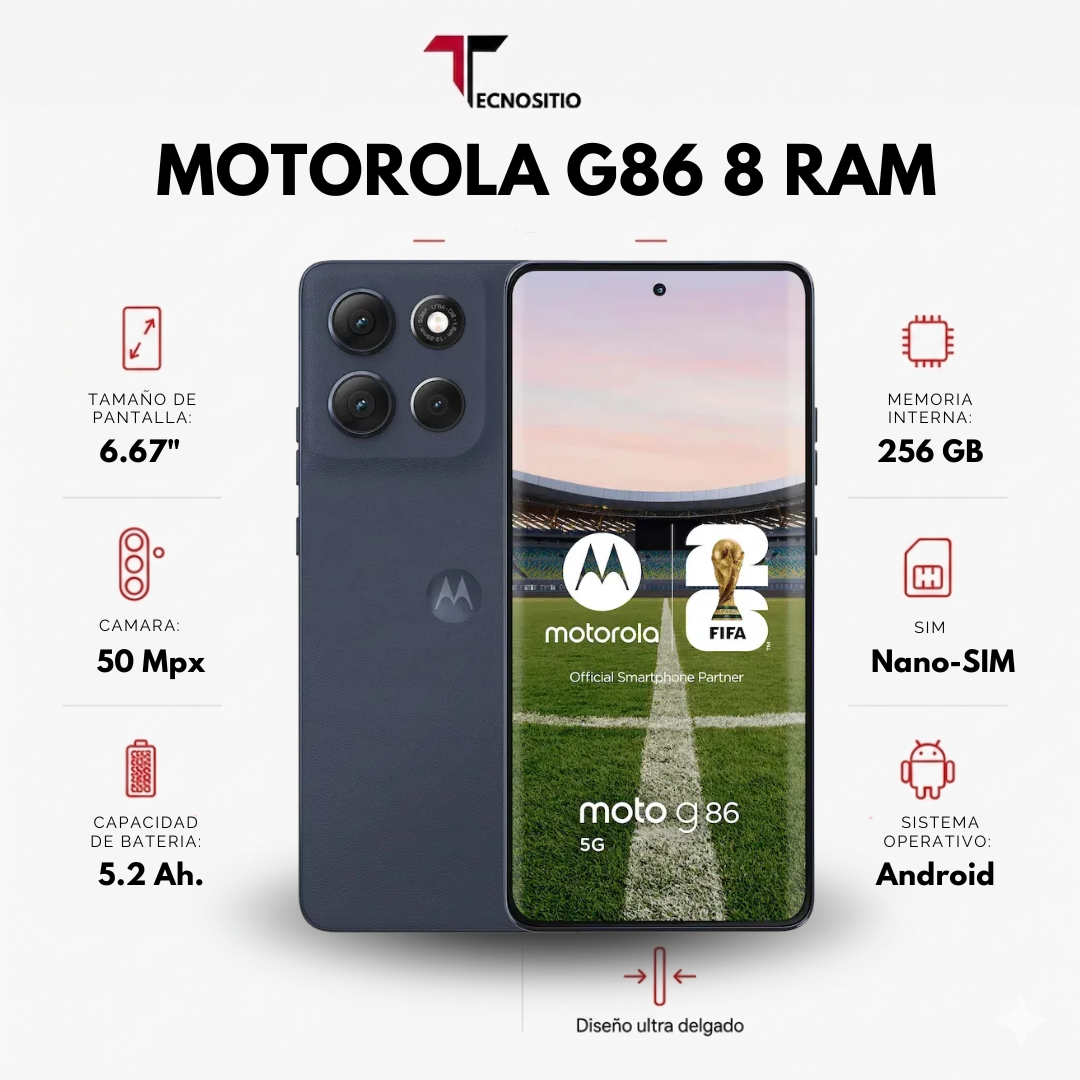 MOTO G86 256/8GB (SIN CARGADOR)