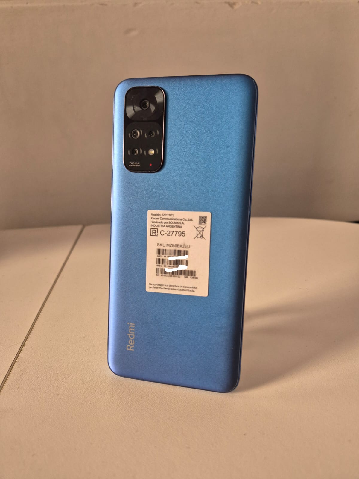 XIAOMI NOTE 11 128GB AZUL USADO (IMPECABLE)